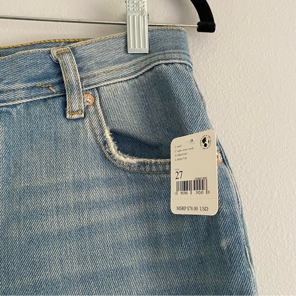 Free People We the Free Maggie Mid-Rise Straight Leg Jean in Light Stone Wash - Picture 11 of 11